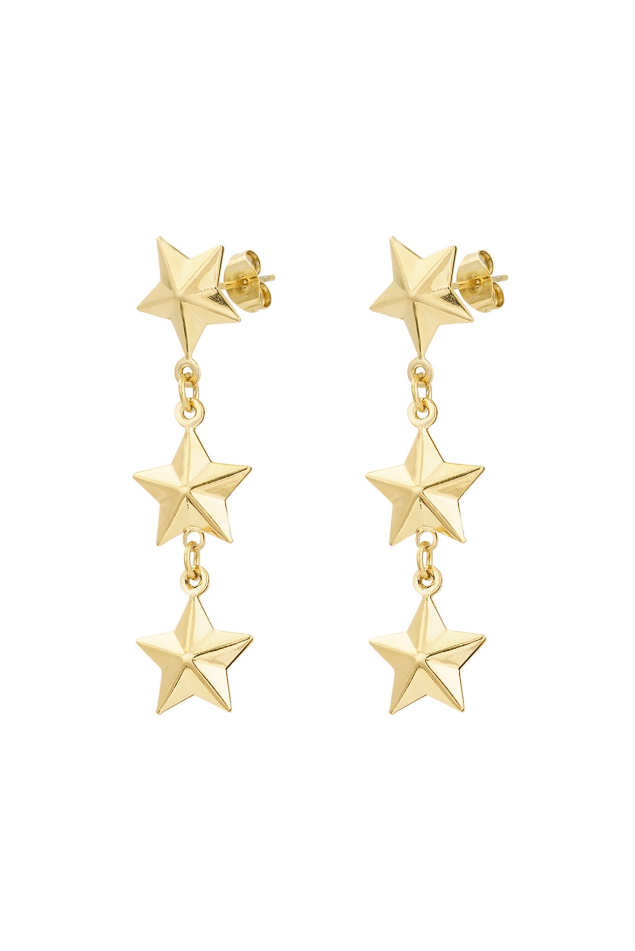 Drippy star earrings