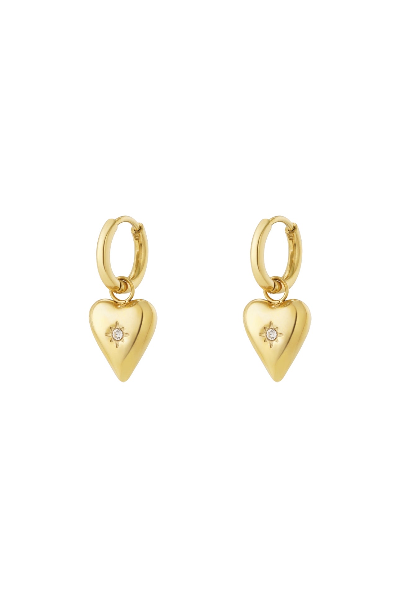 White diamond earrings