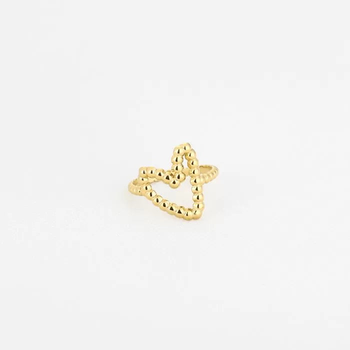 Heart twist ring