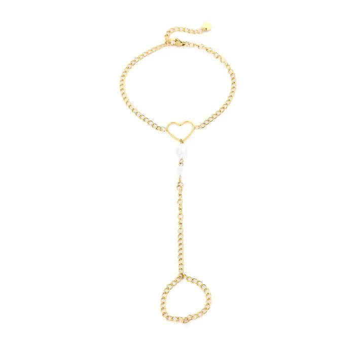 Bracelet&ring heart