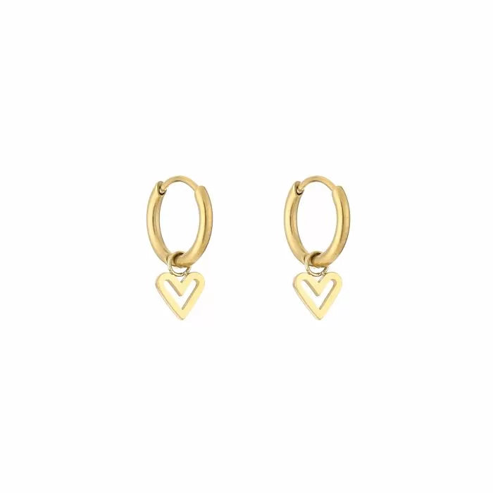 Tiny heart earrings