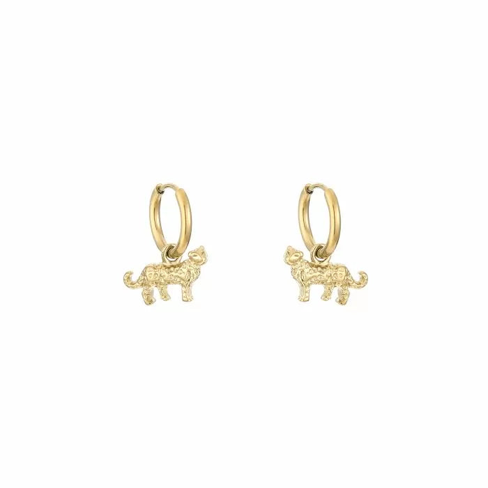 Leopard earrings