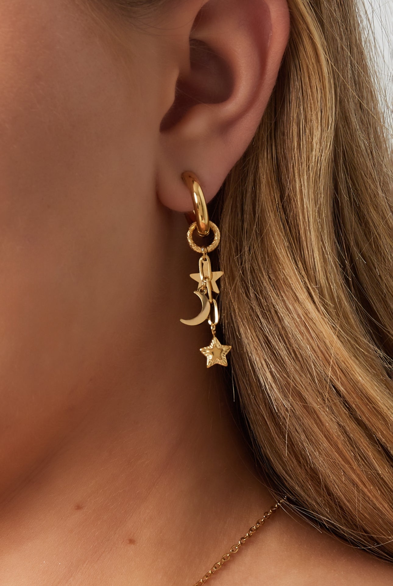 Stars& moon earrings