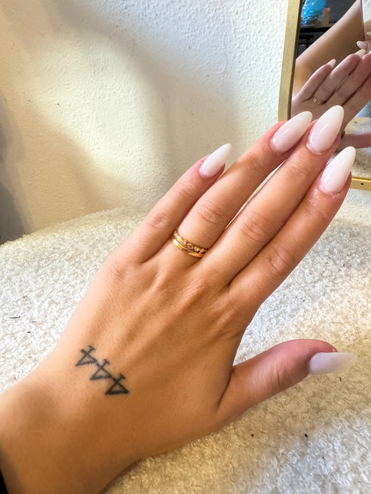 Duo diamond ring