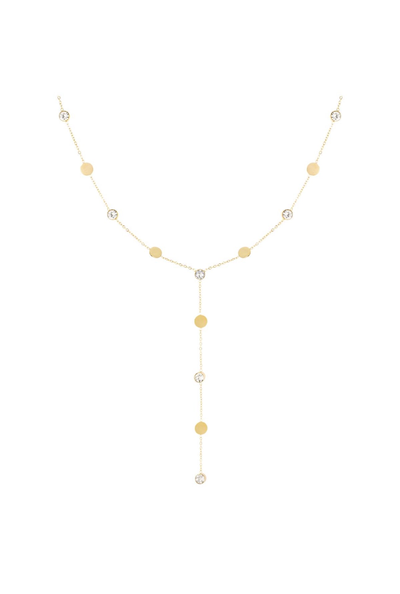 Diamond Y necklace