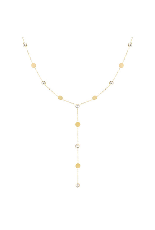 Diamond Y necklace
