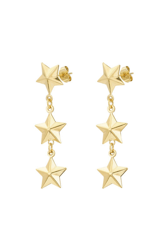 Drippy star earrings