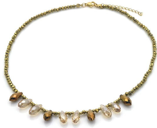 Strass Brown necklace