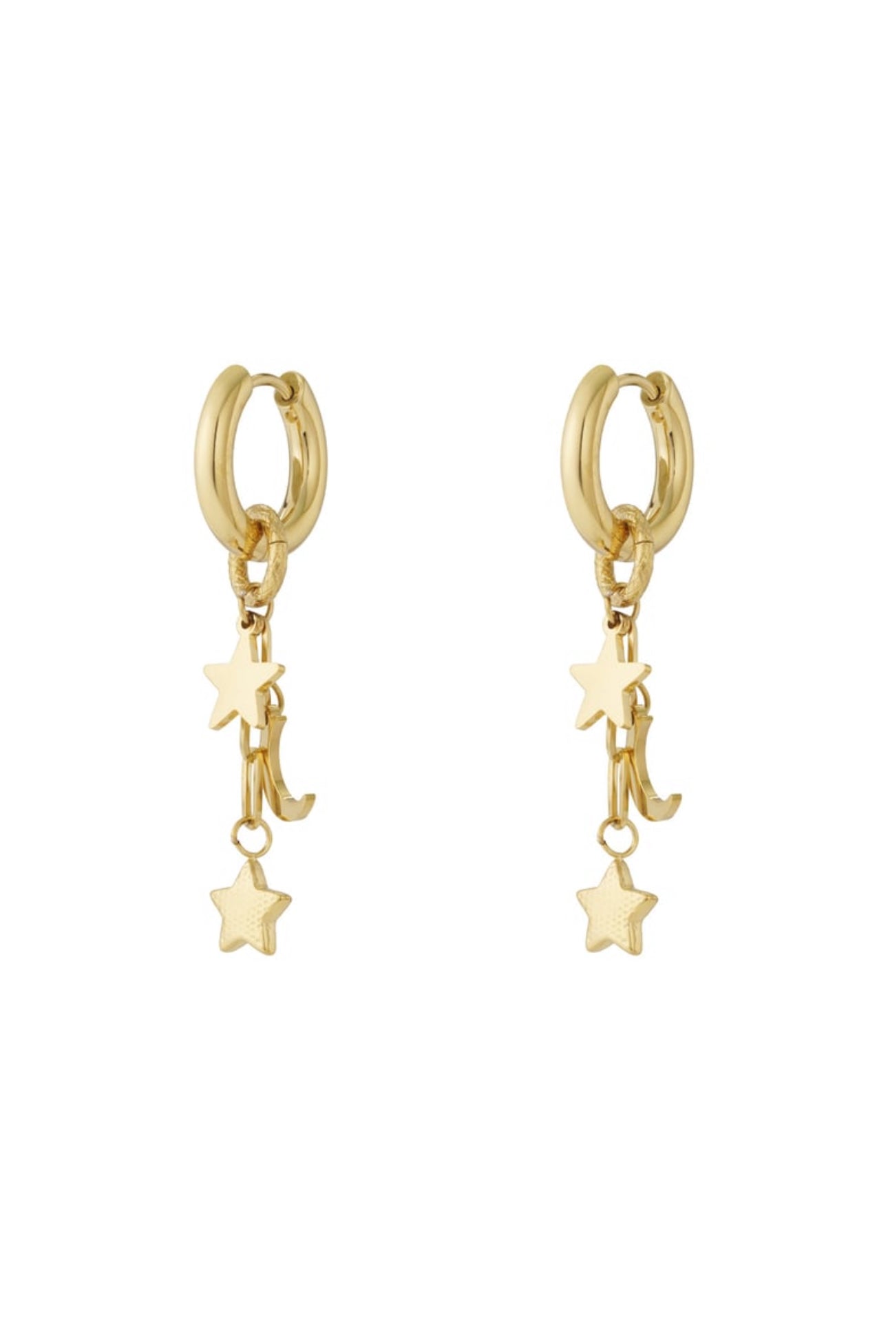 Stars& moon earrings
