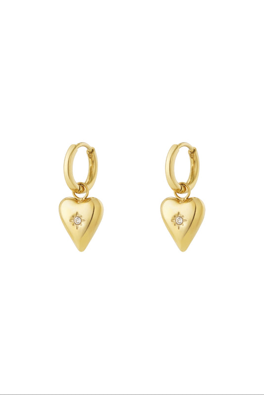 White diamond earrings