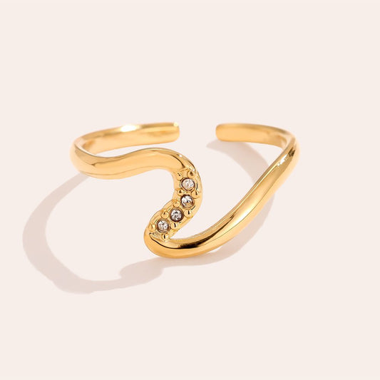 Tiny twist Strass ring