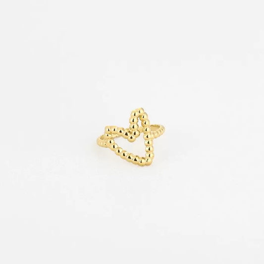 Heart twist ring