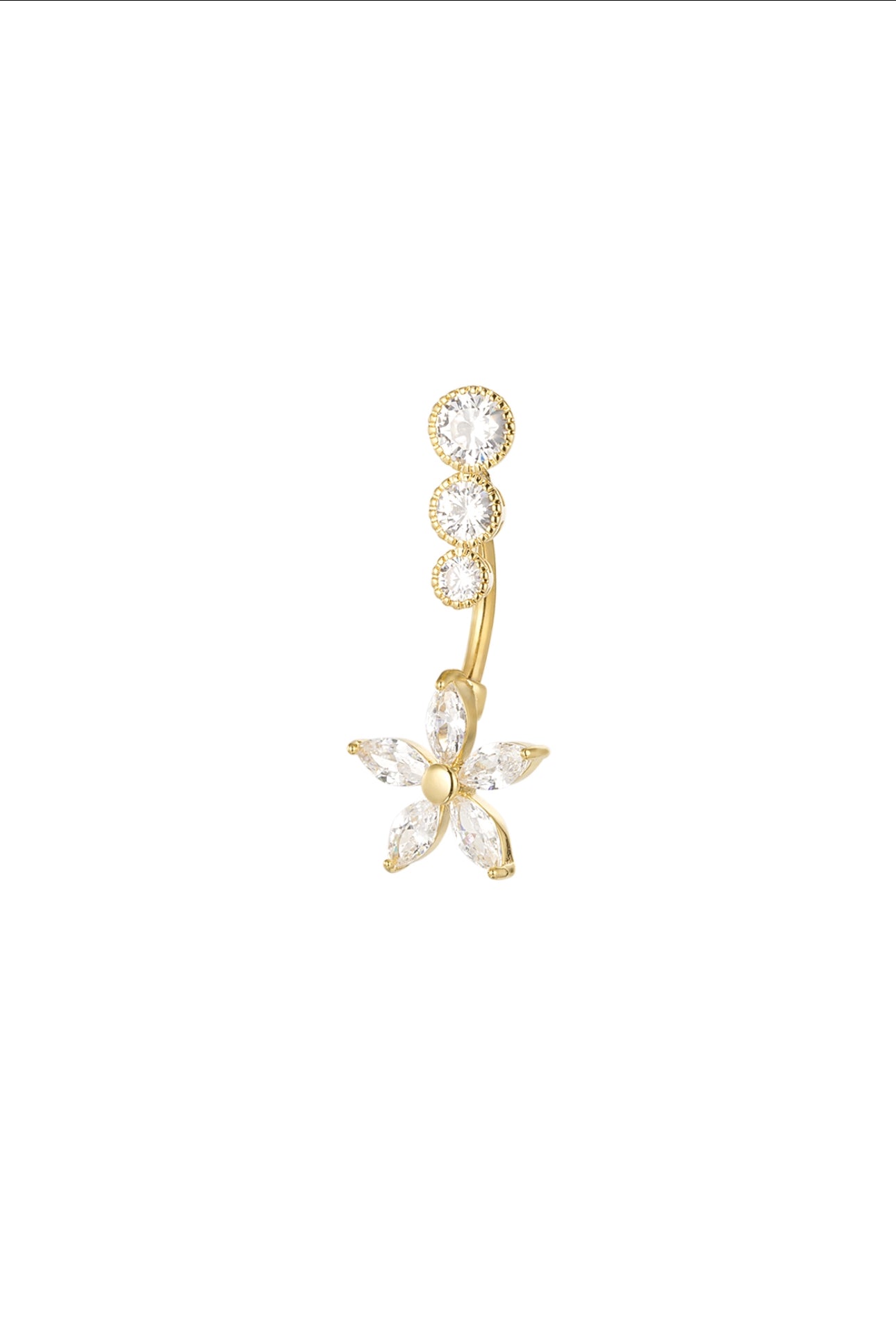 Navelpiercing bloem