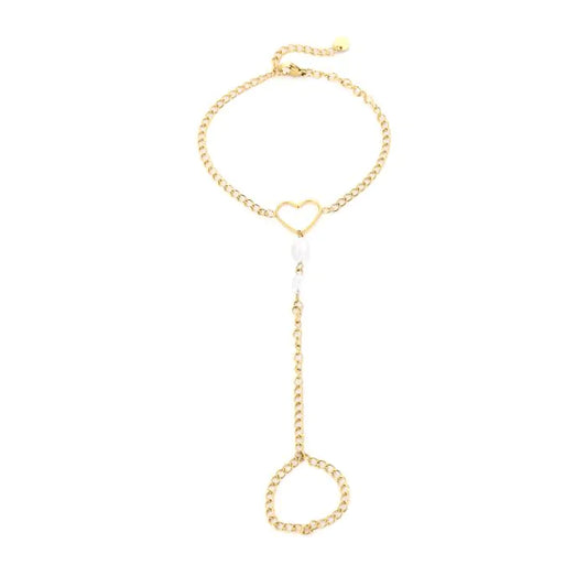 Bracelet&ring heart