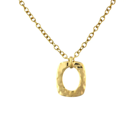 Golden circle necklace
