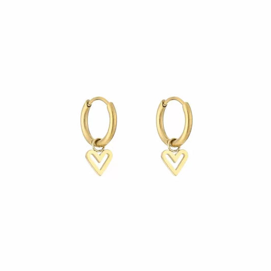 Tiny heart earrings